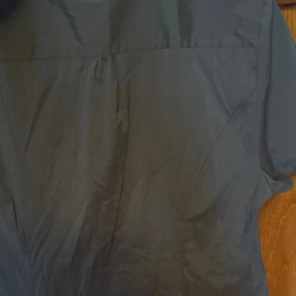 Express Charcoal Ruffle Front Blouse - Picture 5 of 6